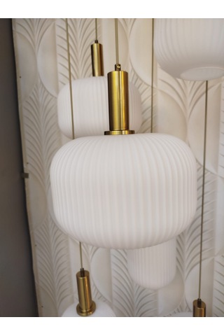 Modern Tasarım Avize 6 Lı Sarı