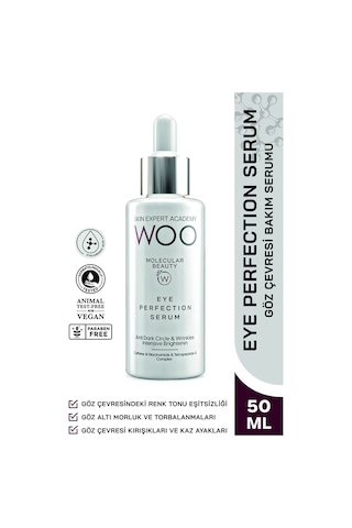 Woo Skin Expert Academy Göz Altı Torba Halka Morluk Karşıtı Karşıtı Serum 50 ML