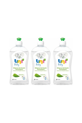 Uni Baby Parfümsüz Biberon ve Emzik Temizleyici 3 x 500 ML