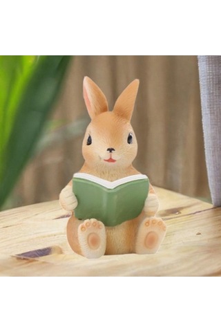 Pazly Suntek Küçük Hayvan Figürü Bahçe 4,5x4,5x6,5-cm-tavşanlar Lp