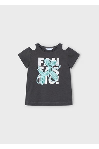 Mayoral Kız Çocuk T-shirt 3056 Gri