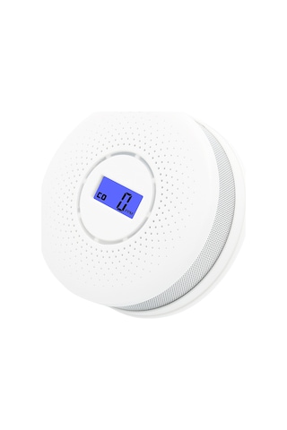 Lemestar Beyaz Ekranlı Kombine Duman Ve Karbon Monoksit Algılayıcı - Pil İle Çalışır, Hassas Tespit, Yüksek Sesli Uyarı, Ev/fabrika/depo Uygun