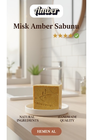 Misk Amber Sabunu 1 Adet 100g Doğal