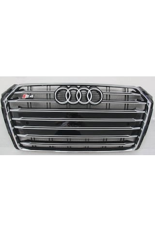 Autogp Audi A4 S4 Ön Panjur Izgara Model 2016+ B9 Siyah Krom