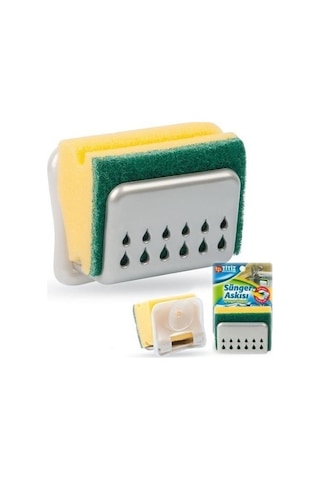 Buffer Pratik Mutfak Lavabo Vantuzlu Bulaşık Süngeri Askısı Aparatı Çok Renkli