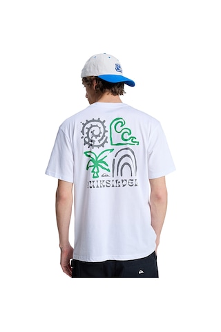 Quiksilver Tap In Erkek Beyaz Outdoor T-shirt Eqyzt08307-wbb0