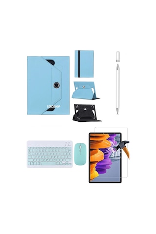 Honor Pad X8a 11inç Uyumlu 4in1 Set Klavye Mouse Kılıf Kalem Ekran Koruyucu