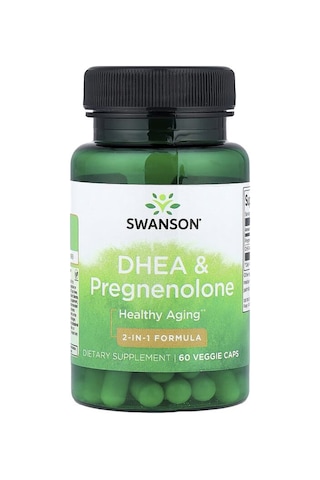 Swanson Vitamins, Dhea & Pregnenolone, 60 Veggie Caps