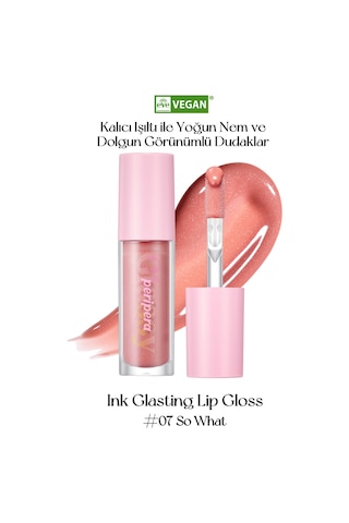 Dudaklara Dolgun Ve Işıltılı Görünüm Sunan Gloss Perıpera Ink Glasting Lip Gloss 7 So What 7 So What
