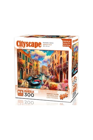 Ks Games 300 Parça Romantik Venedik Puzzle - Serhat Filiz - 16259