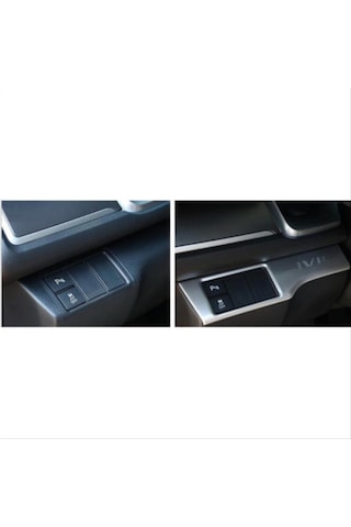 Honda - Civic Fc5 2016-2020 Uyumlu Far Kontrol Panel Kaplama Gri