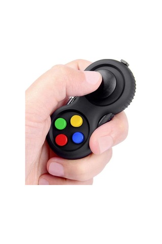 Sakinleştirici Fidget Oyuncak Kontrolü Siyah Çok Renkli