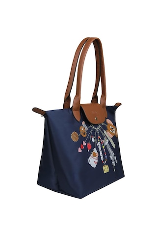 Dogo Kadın Vegan Lacivert Large El Çantası - Warner Bros Looney Tunes Tom&jerry Charms Navy Tasarım Multicolor