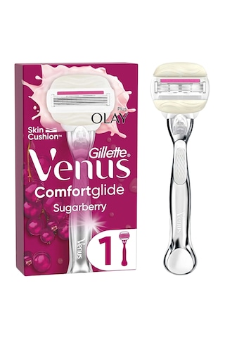 Gillette Venus Comfort Glide Sugarberry Tıraş Makinesi + Başlık 4'lü