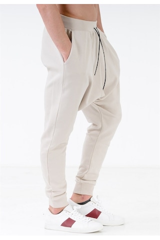 Jahr Marc Kordonlu Oversize Krem Erkek Şalvar Eşofman Altı Krem