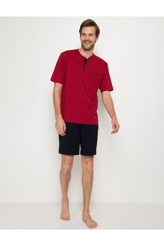 Pierre Cardin Bay Penye Pijama Şort Takım 3 Parça 5370