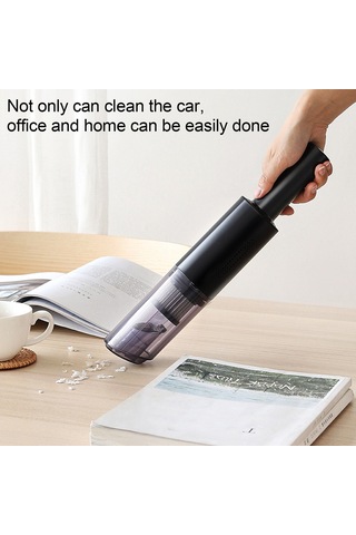 Moveevo 7.4v 120w 6000mbar Süper Emici Abs Akıllı Araç Ve Ev İçin Kuru/ıslak İkili Kullanım El Tipi Mini Süpürge Beyaz