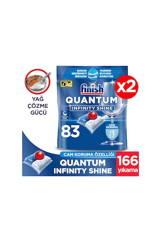 Finish Quantum Infinity Shine Bulaşık Makinesi Deterjanı 2 x 83 Tablet