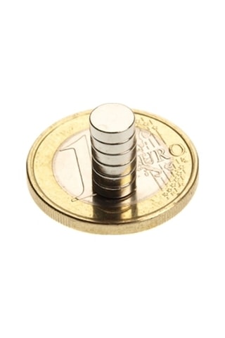 6 X 3 Mm Yuvarlak Neodyum Mıknatıs- 30 Adet