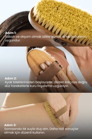 Cosmogenesis Labs Selülit Karşıtı %100 Doğal Kaktüs Kılı Fırça - Ölü Deri Temizleyici Arındırıcı Vegan ve Hayvan Dostu