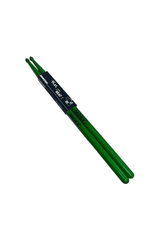 Midex Gfk-801gr 5a Bateri Baget Kırılmaz Polyemid Yeşil Renk Davul Bageti 5a Drumsticks