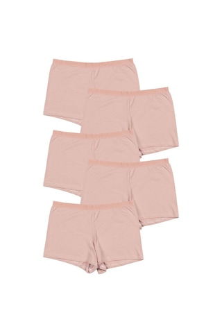 Nicoletta Ten Kadın Boxer Külot 5'Li Paket Ten Rengi