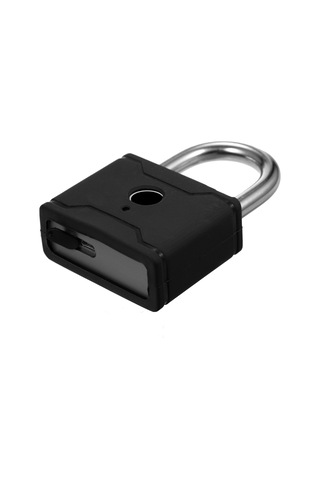 Hallow-t1006d Akıllı Parmak İzi Asma Kilit Şarj Edilebilir,siyah