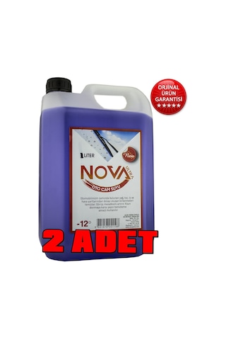 Nova Oto Cam Suyu Antifirizli -12 Derece 5 5 10 Litre