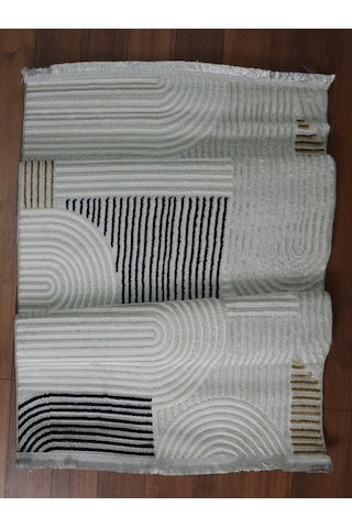 Arma Serisi Multi Gri Geometrik Desenli Modern Halı Mc 402 Çok Renkli