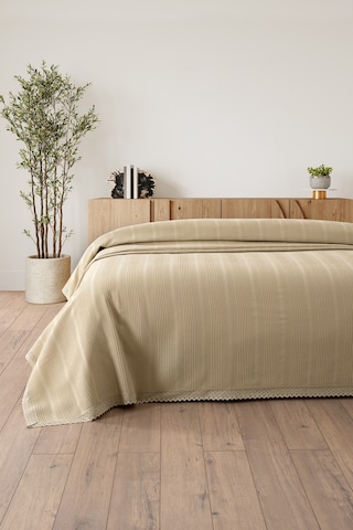 Kopanaki Dantelli Çift Kişilik Waffle Pike-210x230 Cm Bej Bej