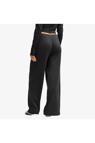 Puma Essential Ribbed Kadın Siyah Eşofman Altı 636667 Çok Renkli
