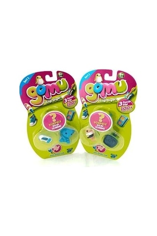 Samatlı Oyuncak Üçlü Paket Gomu Silgi Diyarı Puzzle Silgi 3lü Pak