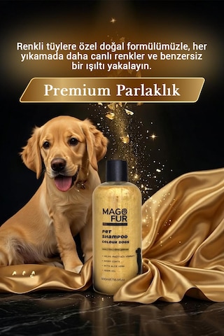 Mago Fur Renkli Tüylü Köpek Şampuanı-500 Ml