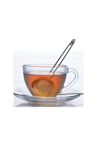 Zhlhome Kıskaçlı Bitki Çayı Filtresi Top Çay Demliği Çay Filtresi Maşası Gümüş