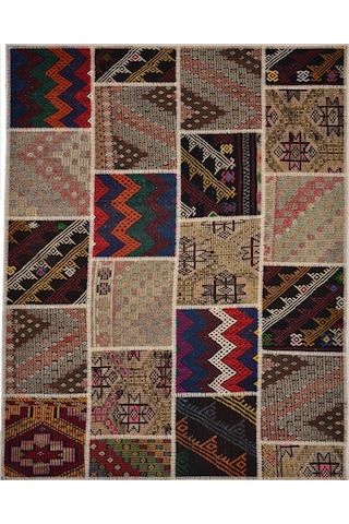 Patchwork El Örgüsü Anadolu Kilimi – Spring (425760778)