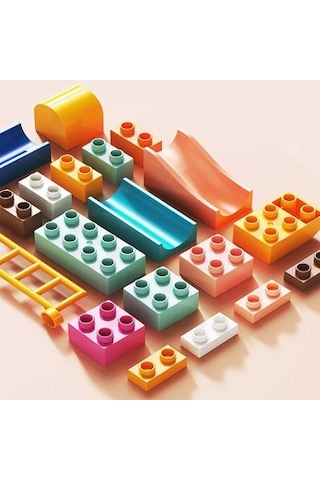 Learning Fun Marble Run Blok Yapı Seti 210 Parça Müzikli - Hayvanlar