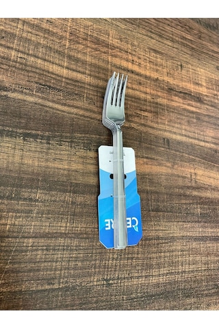 Enashop Paslanmaz Çelik Tatlı Çatalı Seti 12 Adet Klasik Düz Model Inox