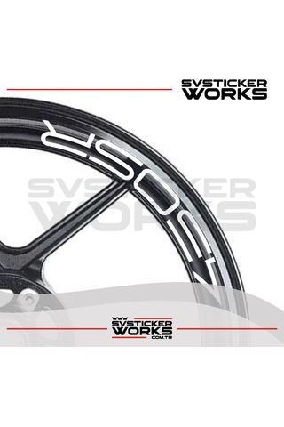 Cfmoto 450sr Sticker Jant İçi Yazı 8 Adet Set Sticker Etiket