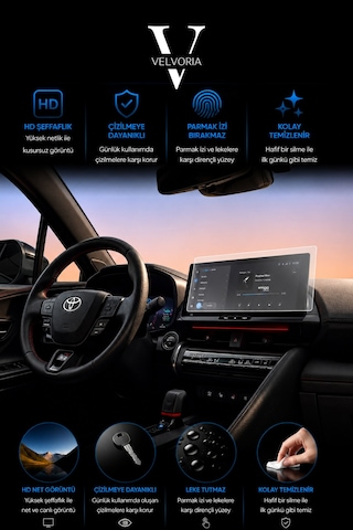 Toyota C-hr Hybrid 12.3 Inç Uyumlu Multimedya 9h Nano Anti-broken Ekran Koruyucu