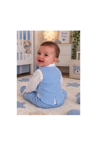 Pugi Baby Pugibaby Erkek Bebek Mevlüt Takımı Mavi Mavi