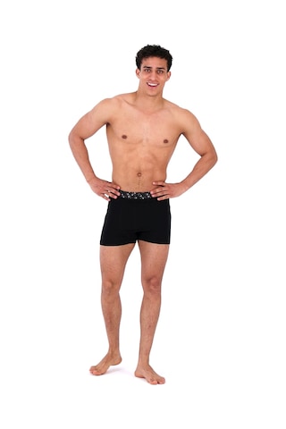 Mutig Tencel Modal Erkek Boxer 3'lü Gri - Siyah
