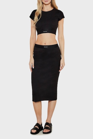 Calvin Klein Bayan Top Lv00qs7349 Ub1 Siyah Siyah