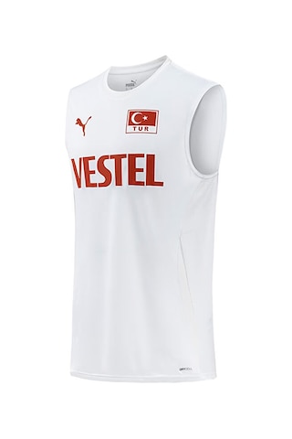 Puma Men Volleyball Jersey Erkek Türkiye Milli Takım Voleybol Forması 70643101 Beyaz 70643101 Beyaz