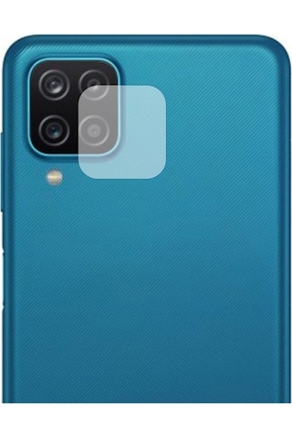 Samsung Uyumlu Galaxy A12 Kamera Lens Koruyucu Nano Cam Şeffaf Tam Kaplama