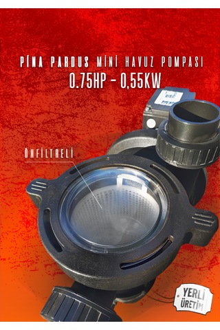 Pina Pardus Mini Havuz Pompası 75m 0,55kw - 0,75hp 50mm 220v Ön
