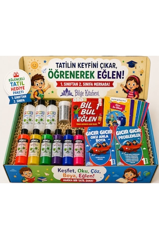 1. Sınıftan 2.sınıflara Geçenler İçin Eğlenceli Tatil Hediye Paketi