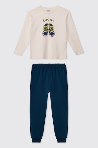 Panço Erkek Çocuk İndigo Pijama Takımı 2621bk39001 Mavi