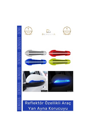 Aynakoruyucu Reflektörlü Yan Ayna Güvenlik Şeridi Darbe Emici Otomobil Dış Ayna Araba Aynası Koruyu