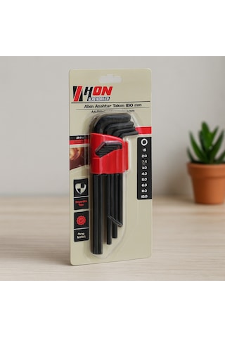 Alyan Anahtar Takımı Siyah Uzun 180 Mm