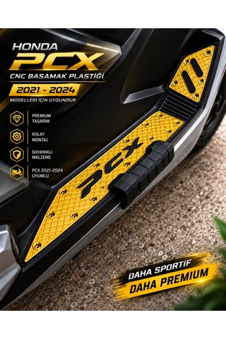 Hmapart Pcx Cnc Basamak Plastiği Sarı 2021-2024 Grenaj